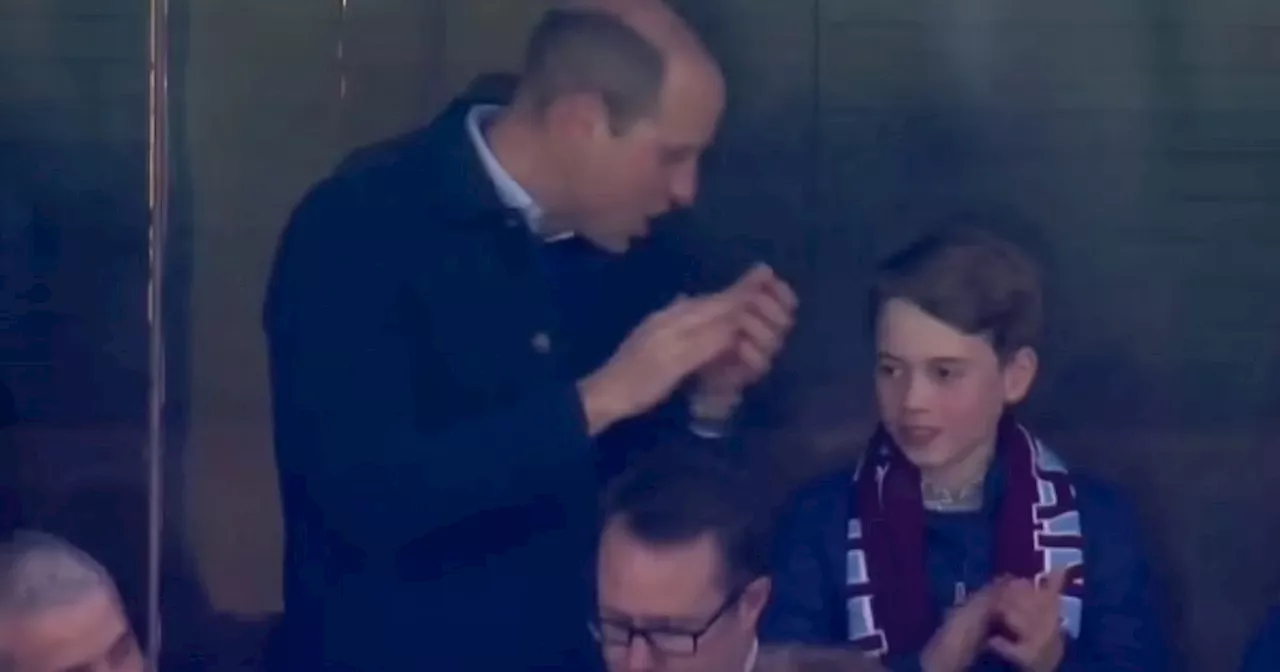 William watches football with George in first outing after Kate's cancer news