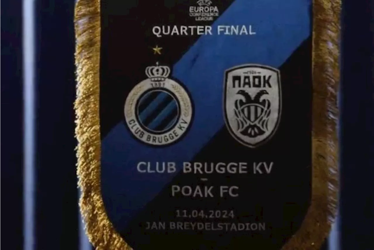 Dat liep even mis: Club Brugge spelt naam van Europese tegenstander ‘PAOK’ verkeerd