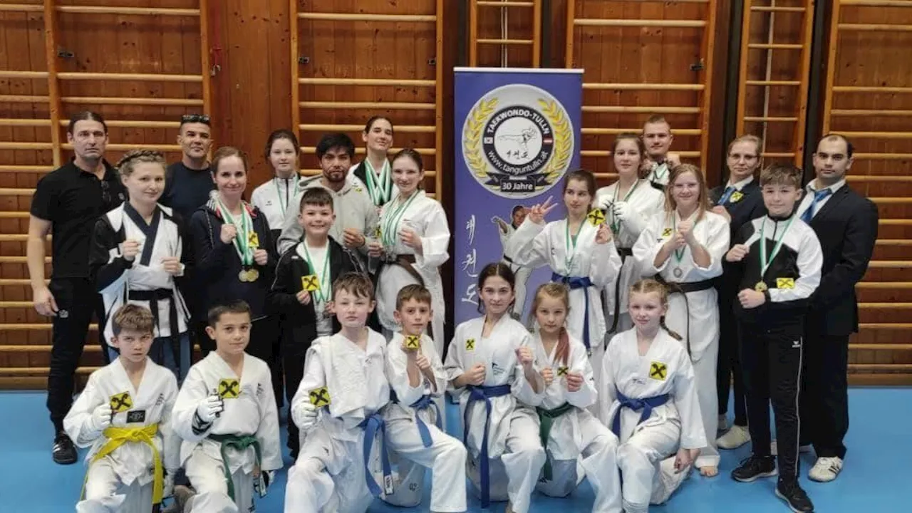 17 Taekwondoins holten 20 Medaillen