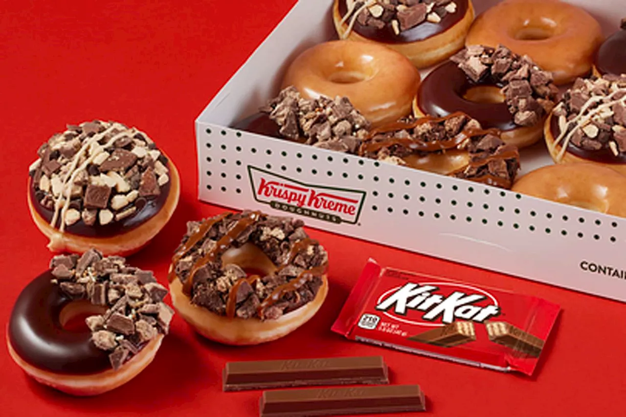 Kit Kat-Themed Donuts Now Available at Krispy Kreme