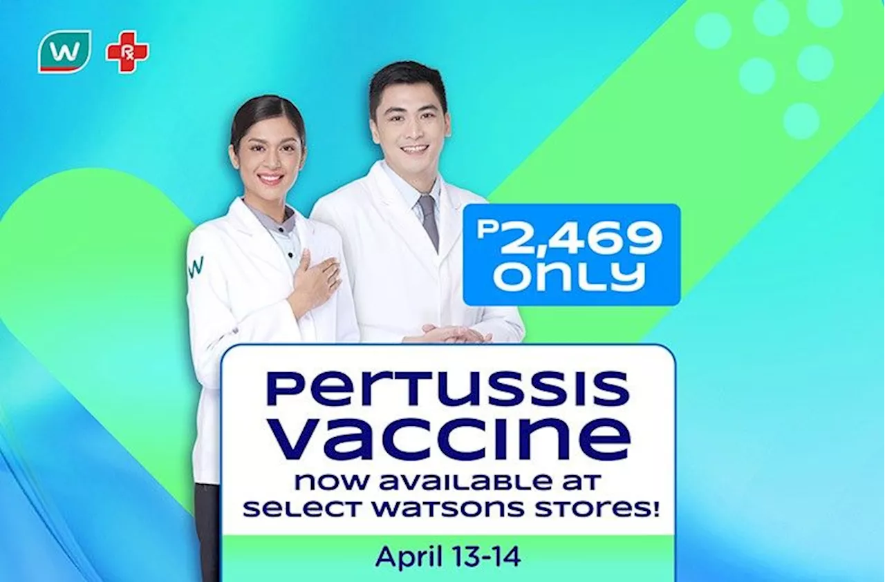 Watsons Supports Department of Health in Combating Pertussis Outbreak