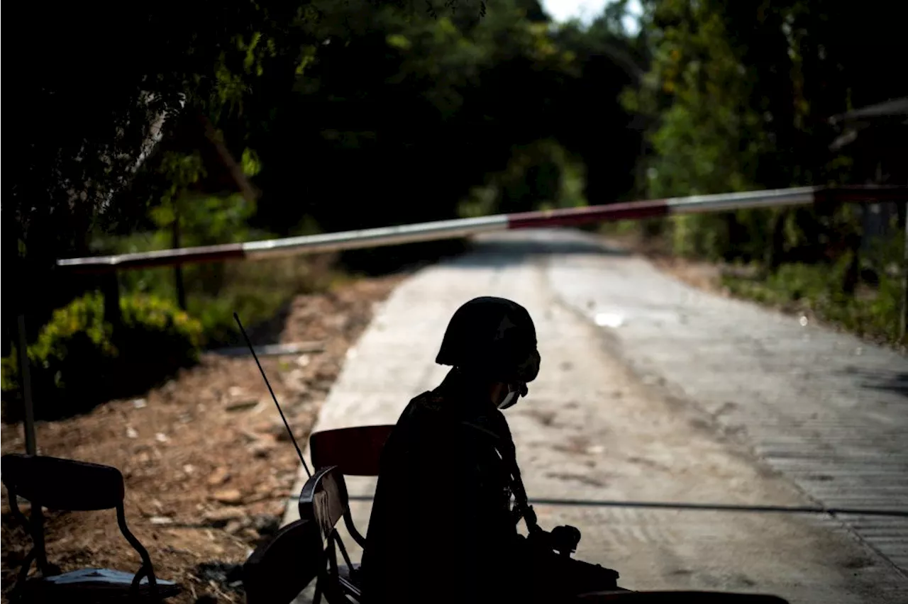 Myanmar troops retreat to Thai border bridge after days of fighting