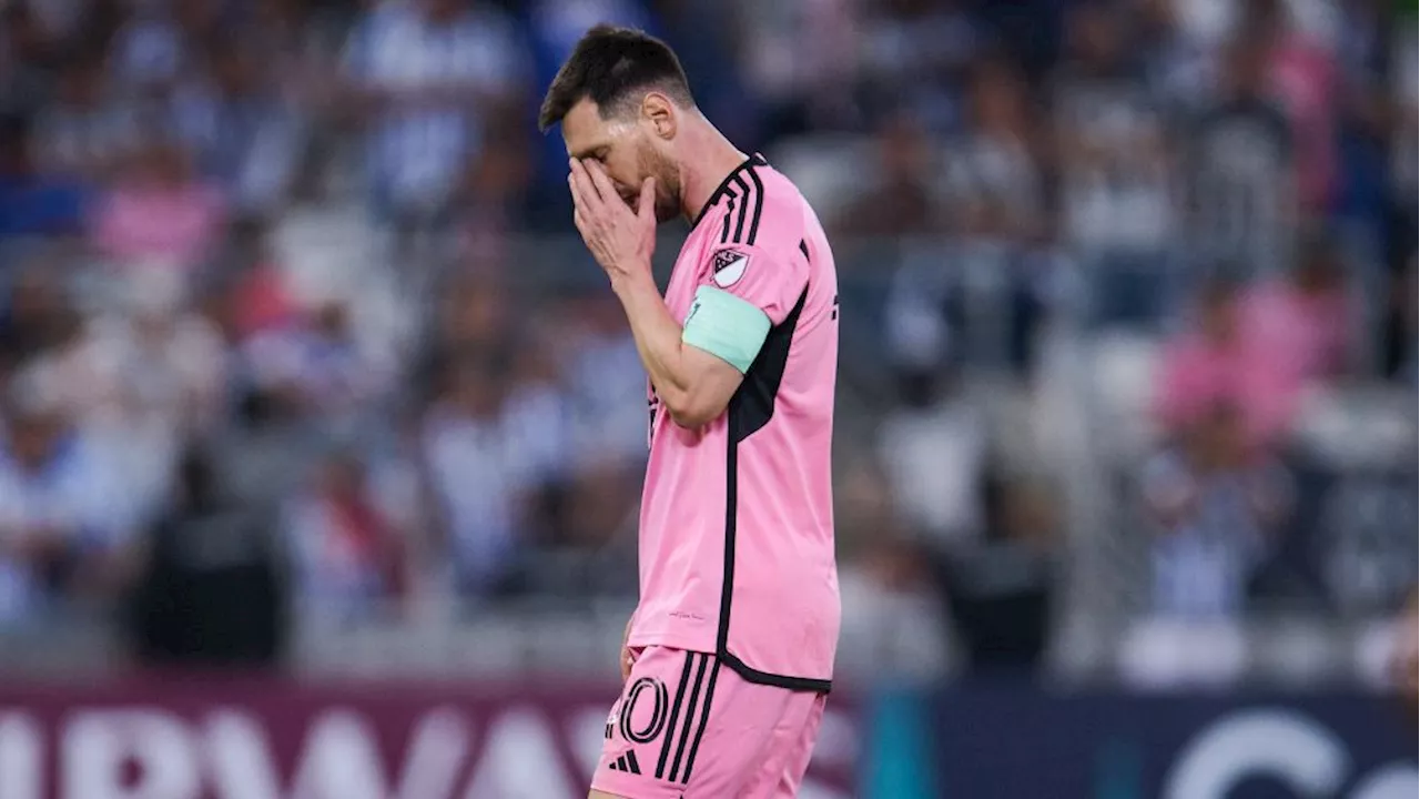 Lionel Messi sufre primera derrota ante un club mexicano tras caer ante Rayados en la Concacaf