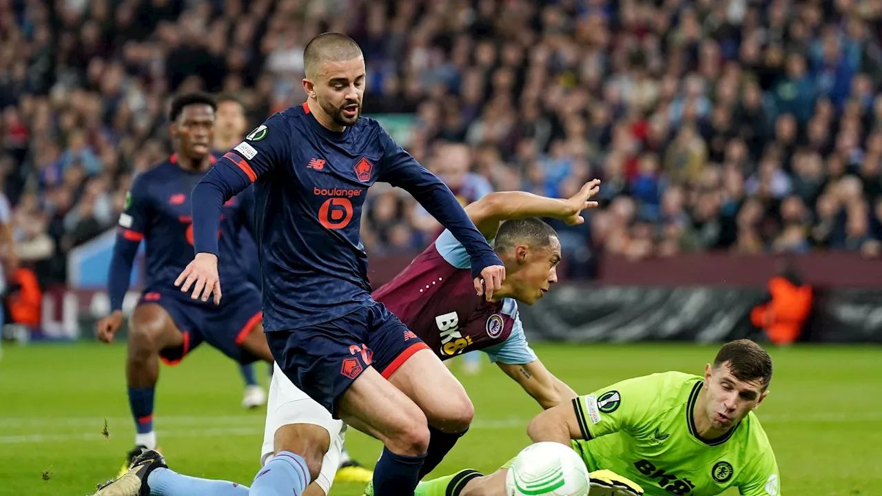 Ligue Europa Conférence: des regrets et de l’espoir pour Lille, battu à Aston Villa