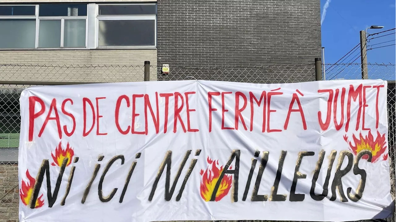 Jumet : 200 personnes ont manifesté contre le projet de centre fermé