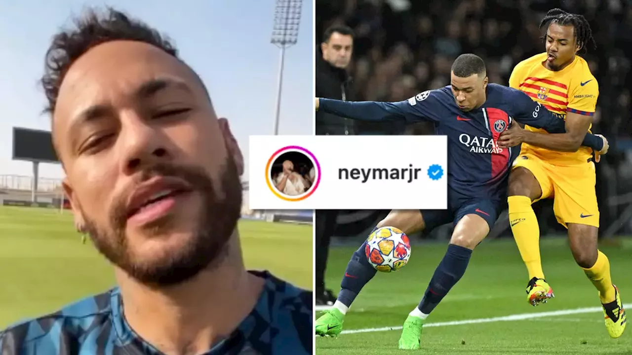 PSG fans furious with Neymar after seeing what he did after Barcelona's Champions League win