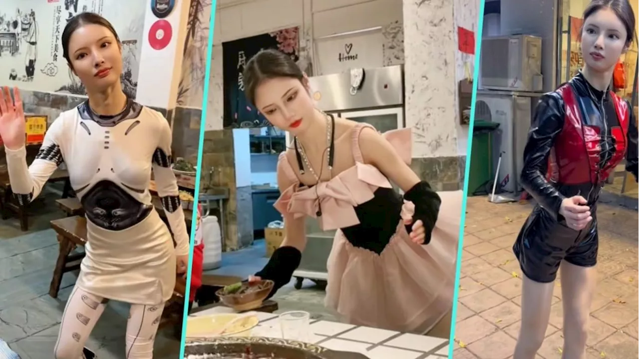 Chinese Restaurant Owner Impersonates Robot Waitress