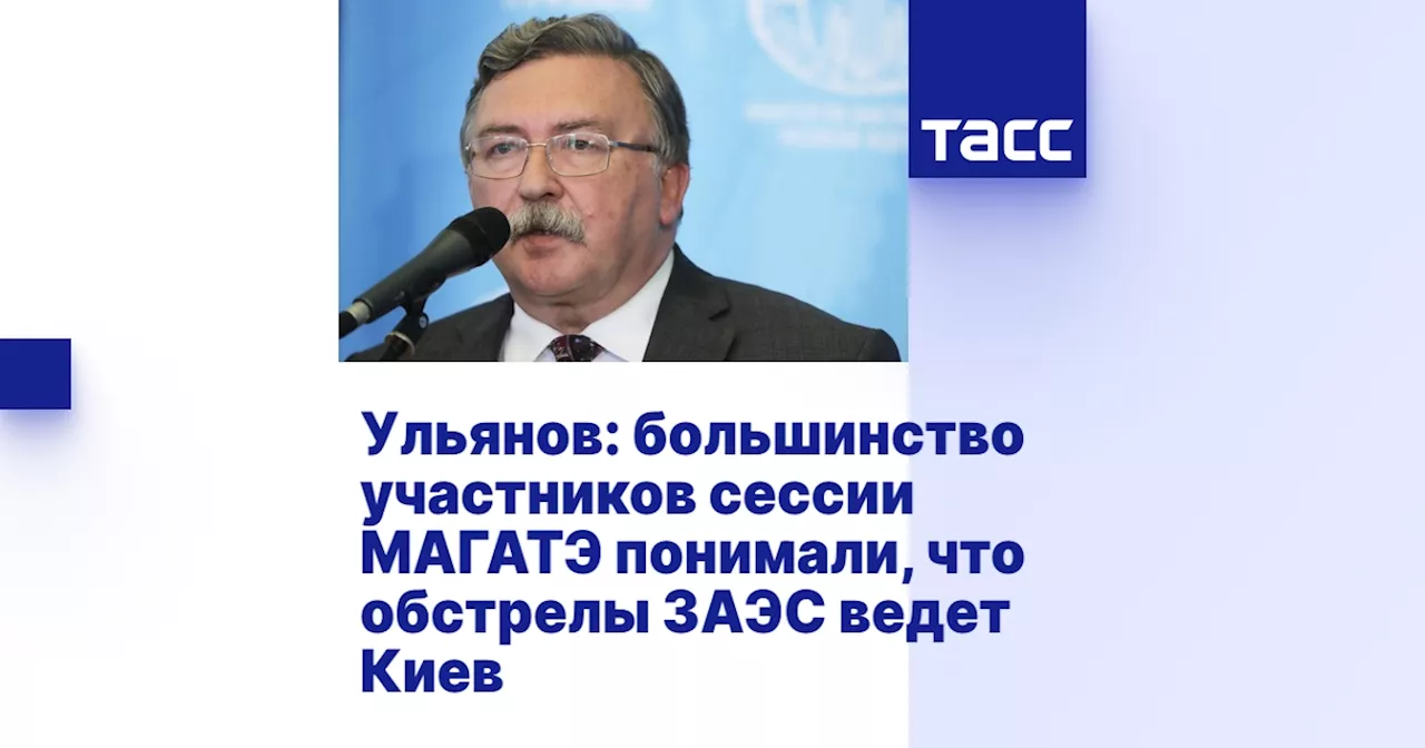 Ульянов: большинство участников сессии МАГАТЭ понимали, что обстрелы ЗАЭС ведет Киев