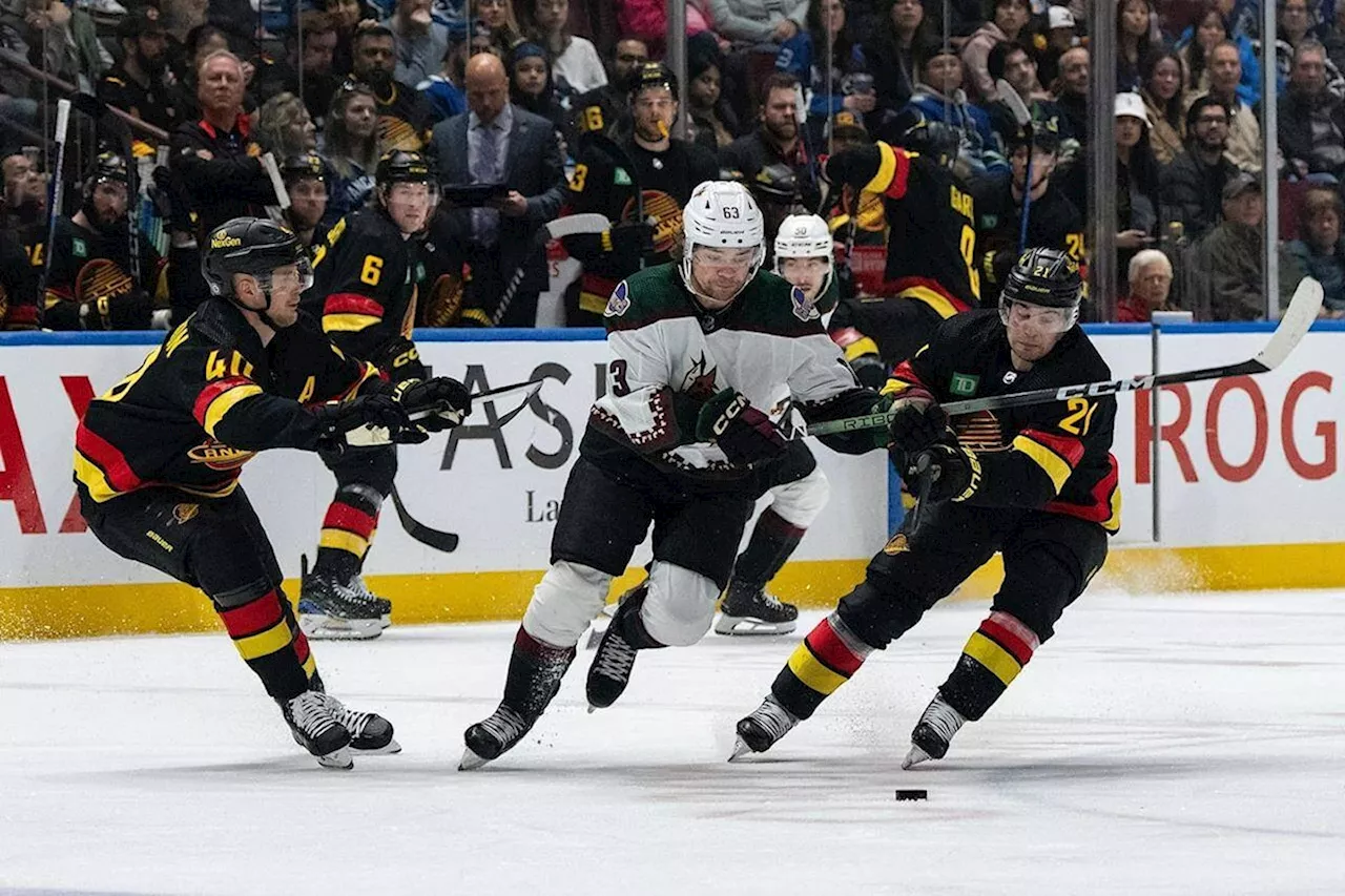 Cooley scores winner in overtime as Arizona Coyotes edge Canucks 4-3