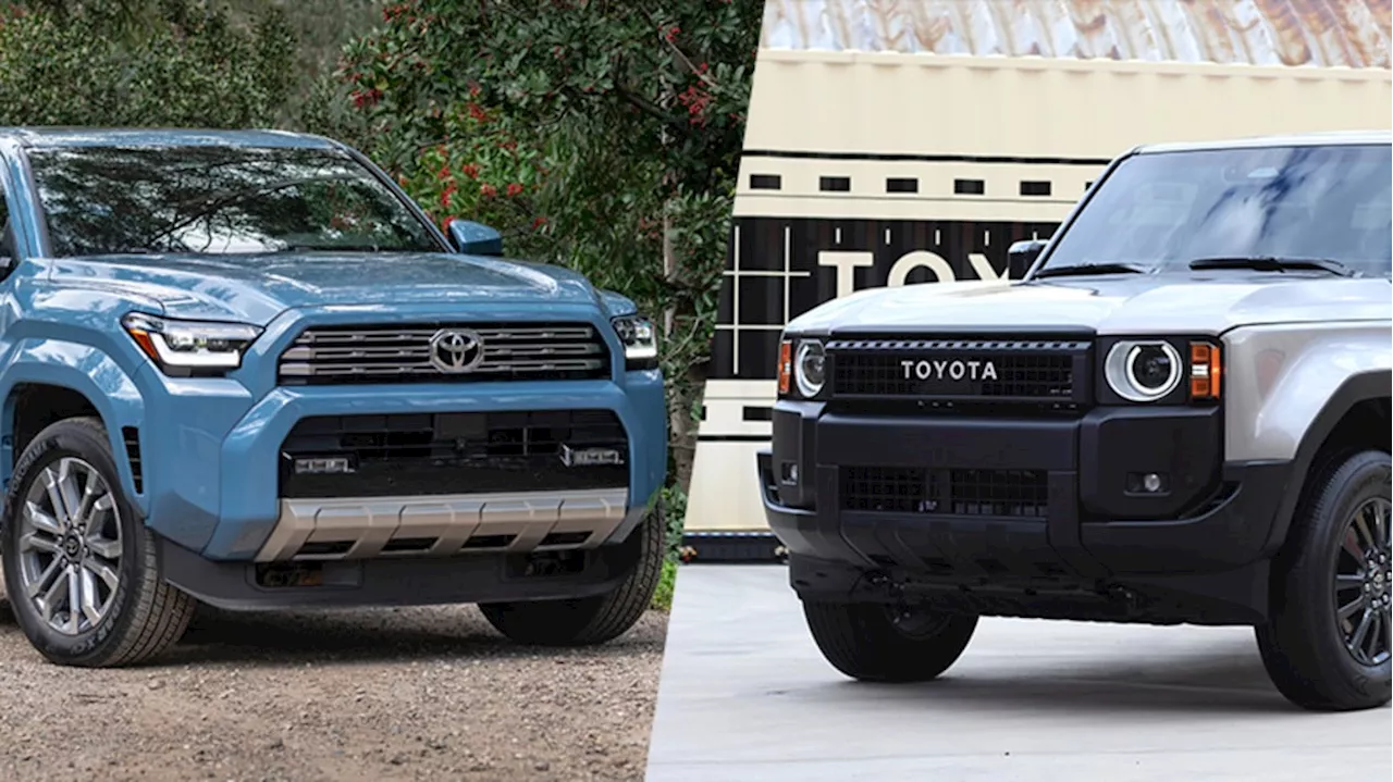 Comparison between the 2025 Toyota 4Runner and the new Land Cruiser