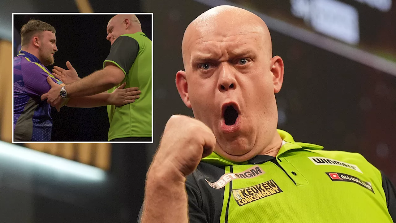 Luke Littler misses out on Premier League record as Michael van Gerwen shows his class in Birmingham final...