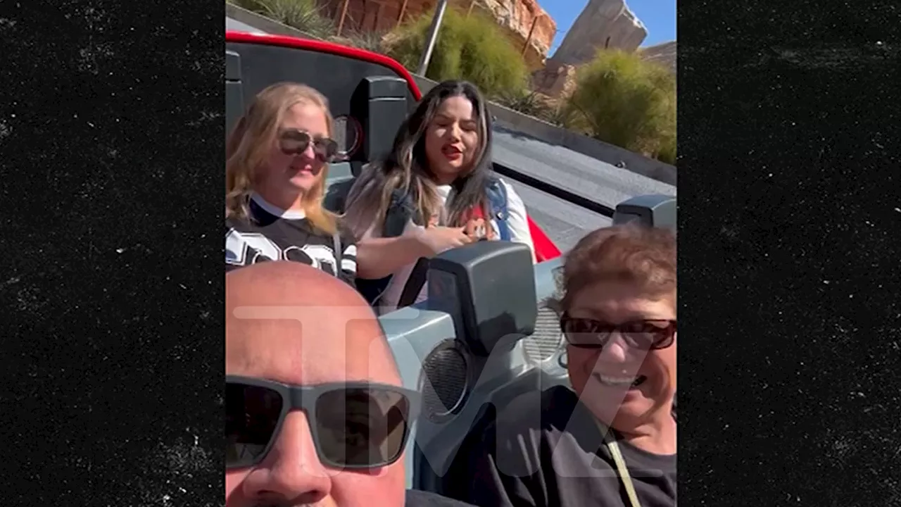 Gabriel Iglesias & Family Get Stuck on 'Cars' Ride at Disney Park