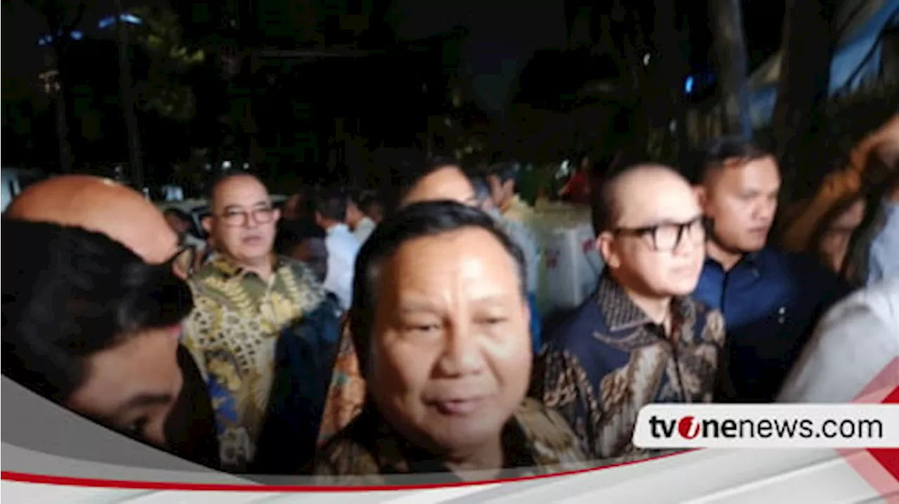 Prabowo Datangi Open House Lebaran di Rumah Dinas Menko Airlangga Hartarto: Sehat, Keliling-keliling Aja