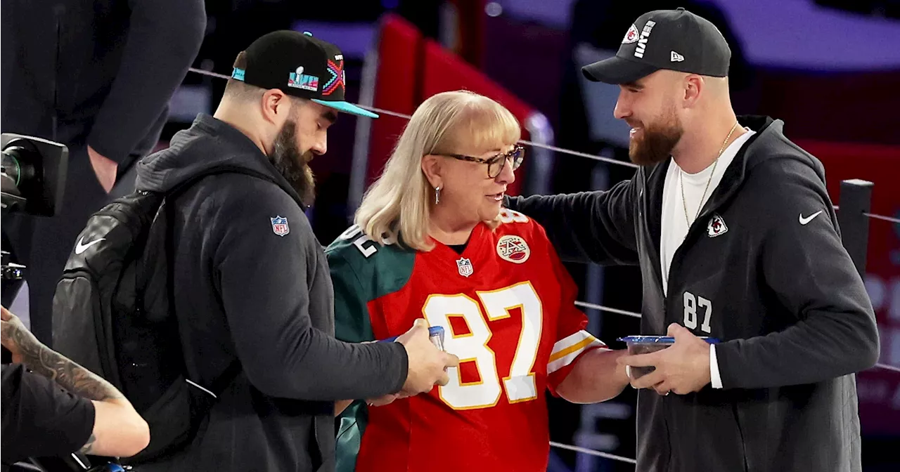 Donna Kelce Supports Jason, Travis' Live Podcast in Cincinnati