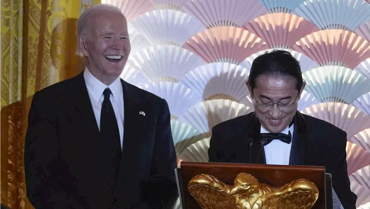 Prime minister Kishida cracks jokes and invokes 'Star Trek' as he and Biden toast US-Japan alliance at state dinner