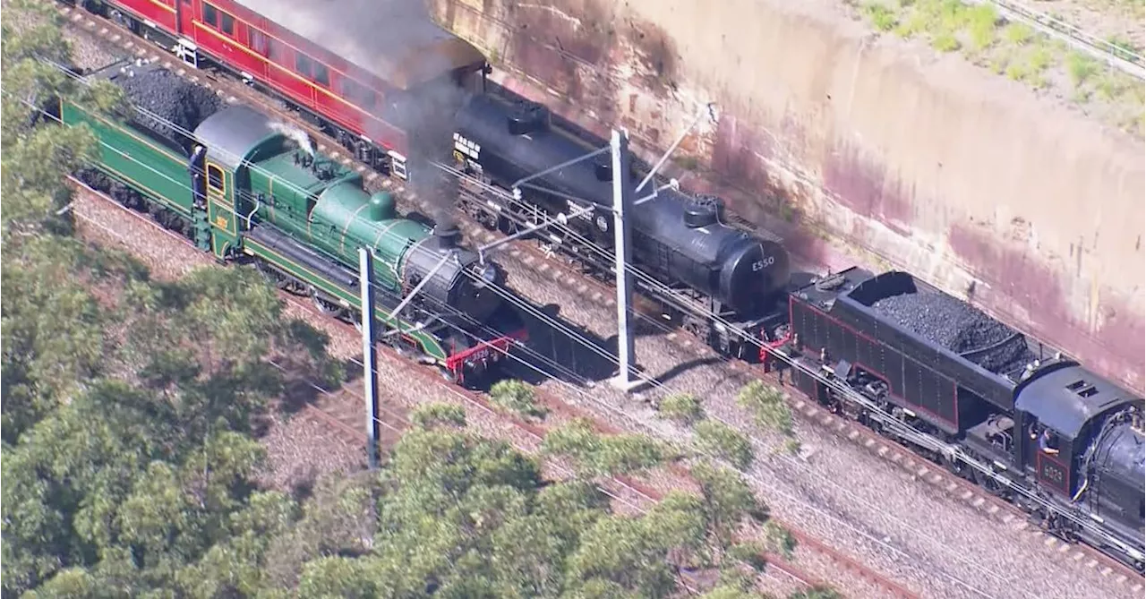 Iconic Steam Trains Operate Together in Sydney