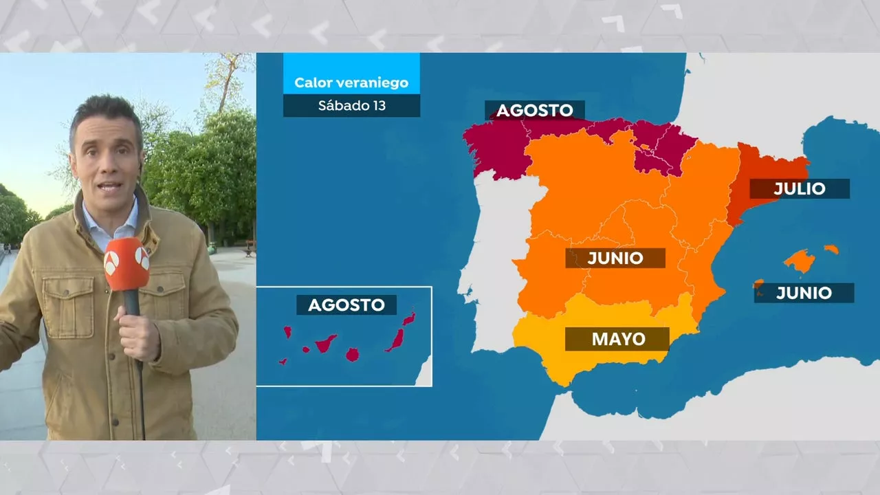 La previsión de César Gonzalo viene con temperaturas veraniegas: 'Propias del mes de agosto'