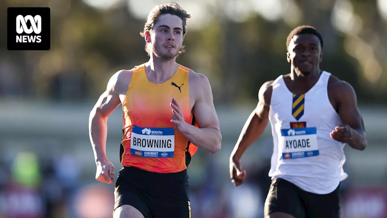 As Rohan Browning warms up and Torrie Lewis sits out, Gout Gout steals the show at Australian Athletics Championships