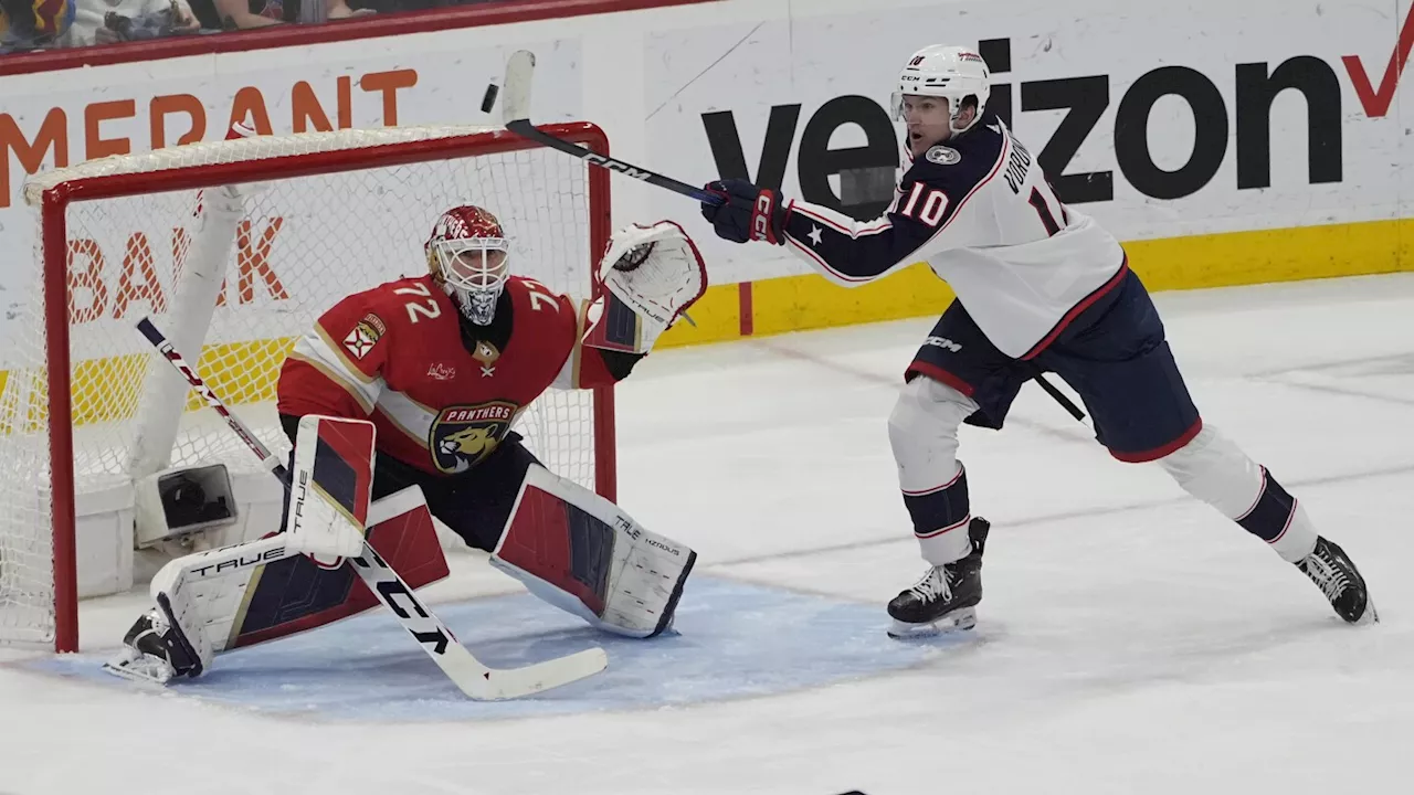 Bobrovsky gets 6th shutout of season and Reinhart scores 54th goal as Panthers top Blue Jackets 4-0