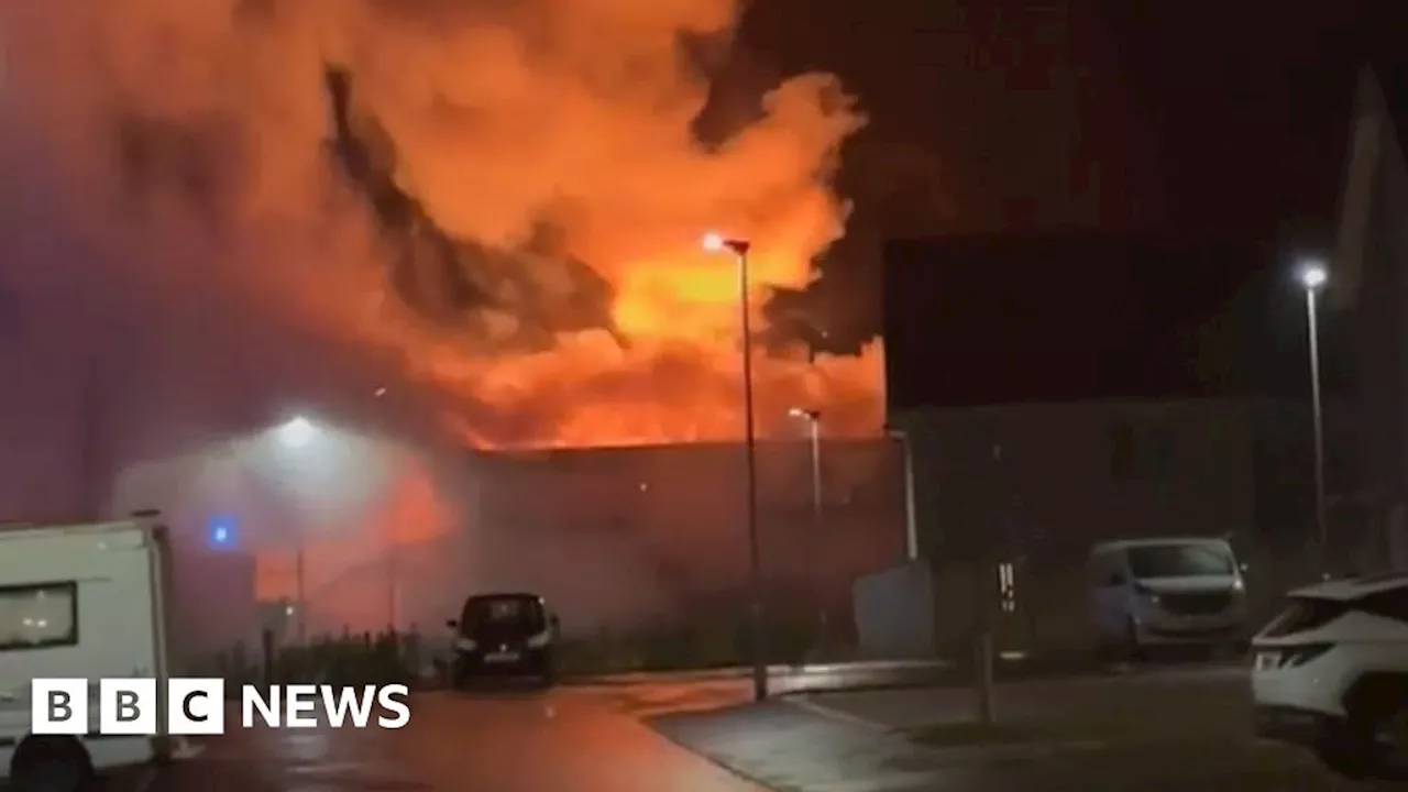 Fire rips through battery recycling plant