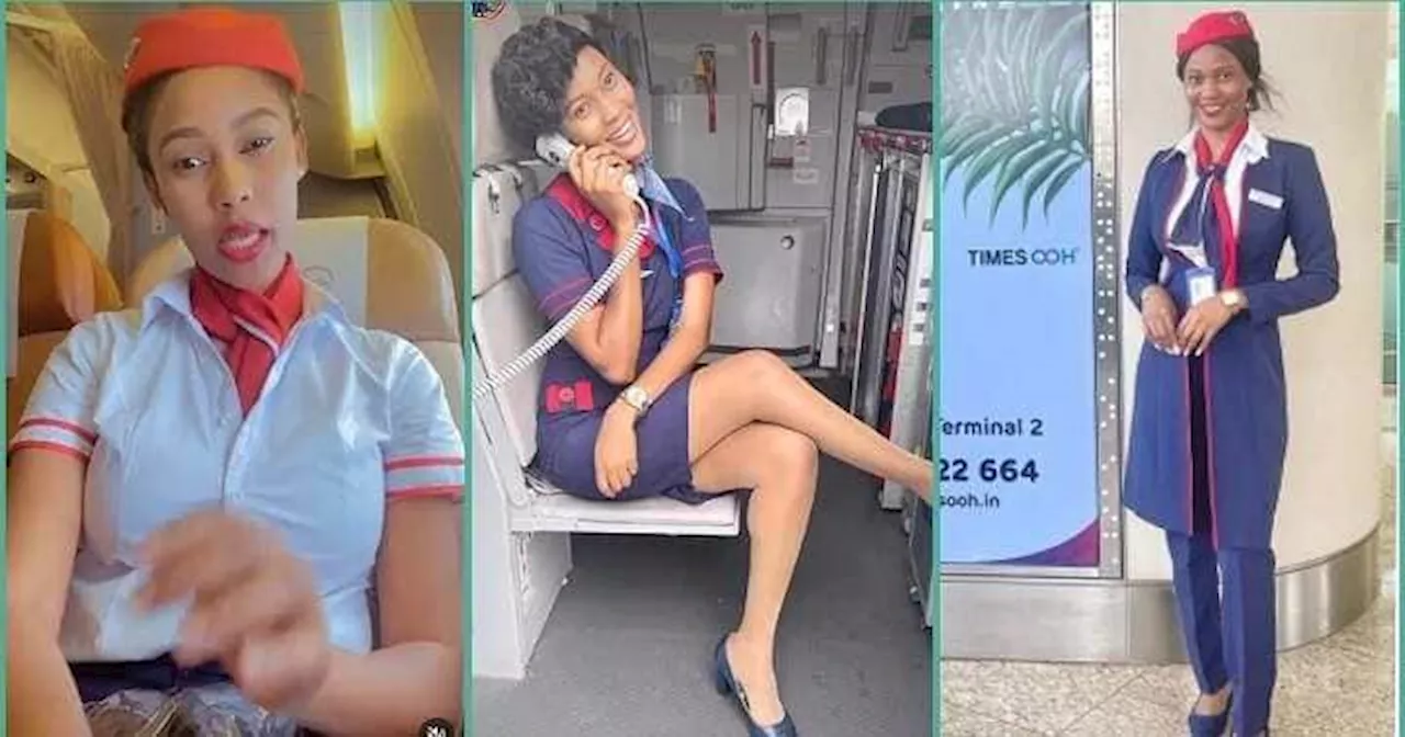 Pretty Lady Working With Air Peace Shares How to Secure Job as Flight Attendant