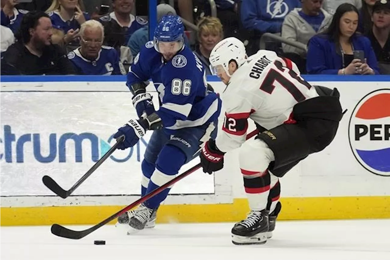 Brady Tkachuk scores the only goal of the shootout as Ottawa beats Tampa Bay 3-2