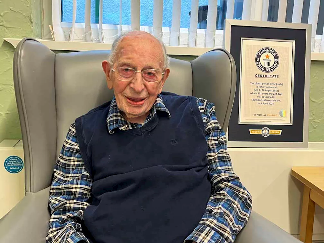 The world’s oldest man says the secret to his longevity is luck, plus regular fish and chips