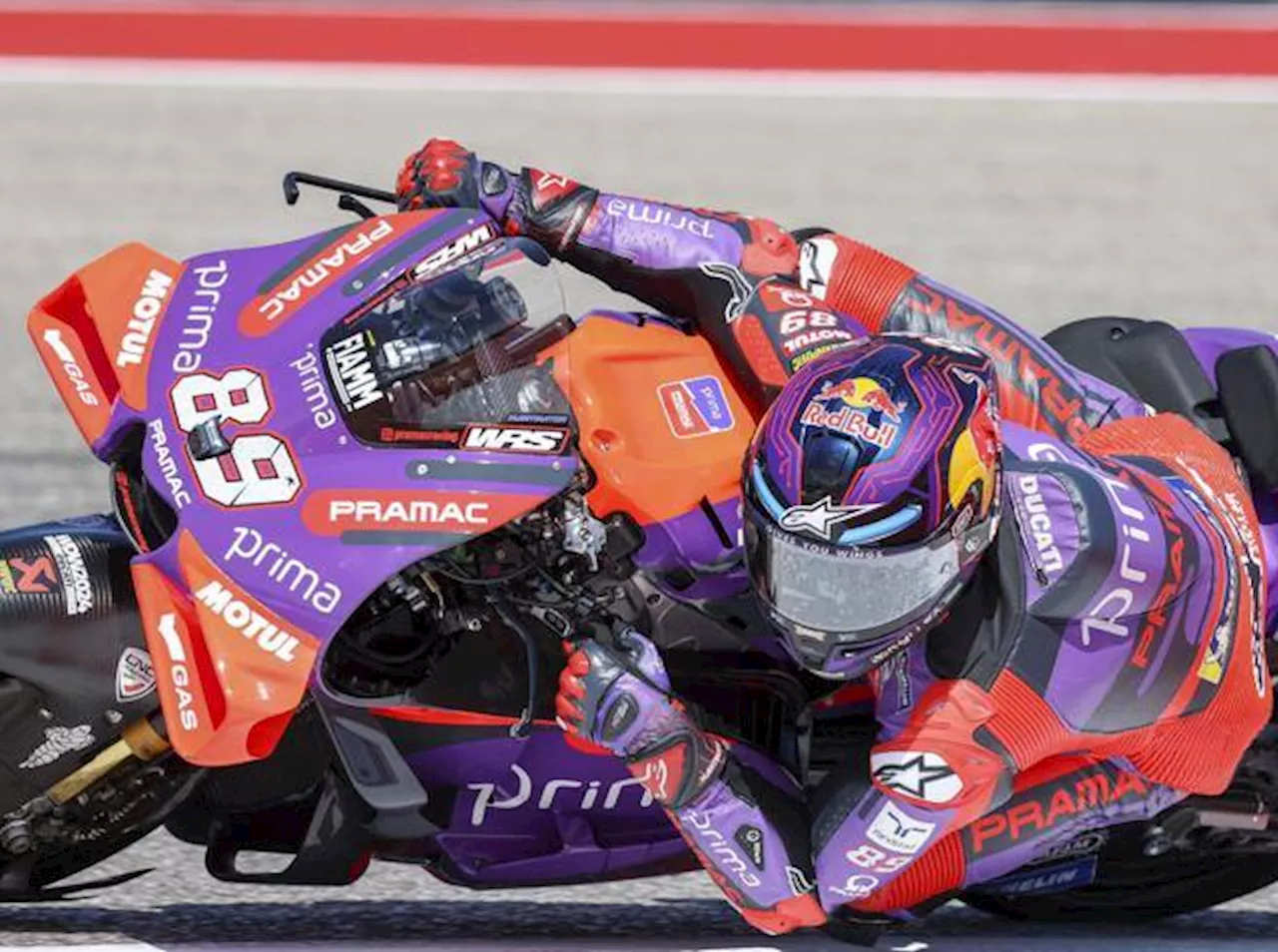 MotoGp Austin, prove libere: Martin il più veloce, Marquez 3° davanti a Bagnaia