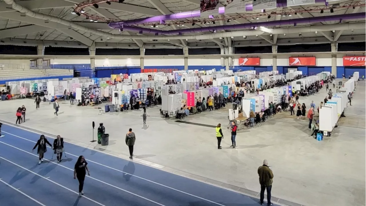 Aspiring scientists take over Olympic Oval for 2024 Calgary Youth Science Fair