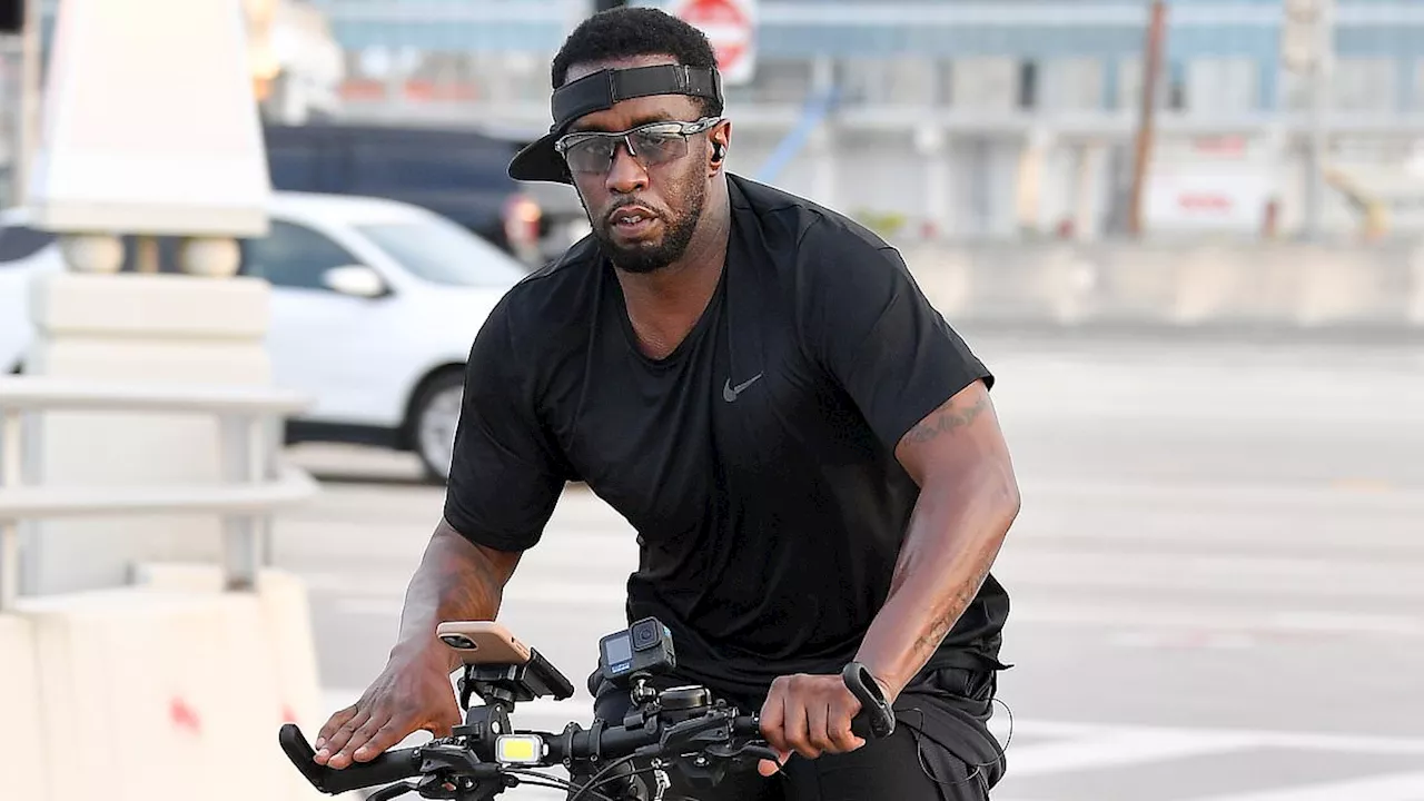 Sean 'Diddy' Combs bikes around Miami Beach amid sex trafficking probe