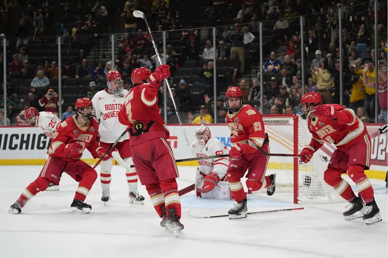 Tristan Broz, DU advance to NCAA title game after beating Boston University in overtime thriller