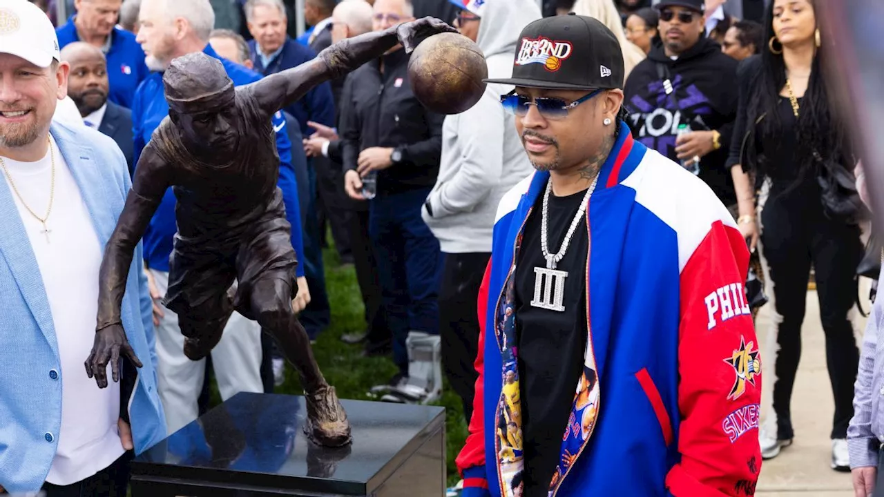 Allen Iverson Immortalized with Statue at Sixers' Practice Facility