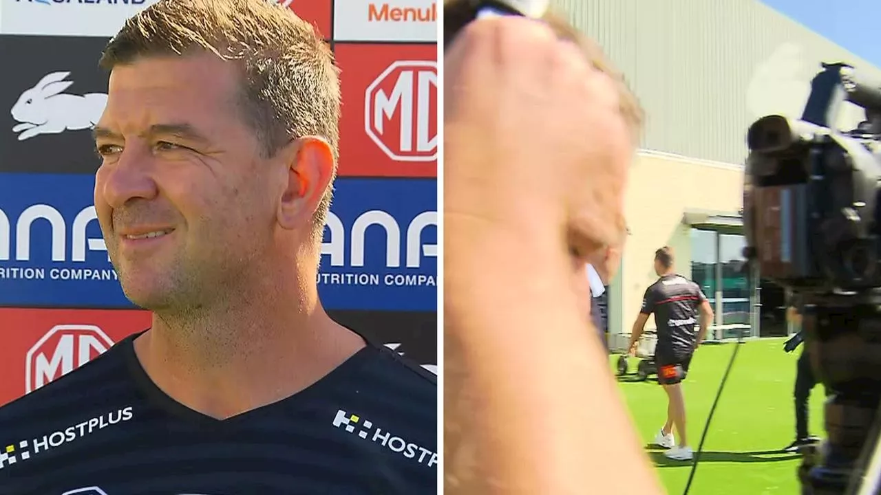 Gone in 27 seconds: Demetriou walks out after question about Souths future