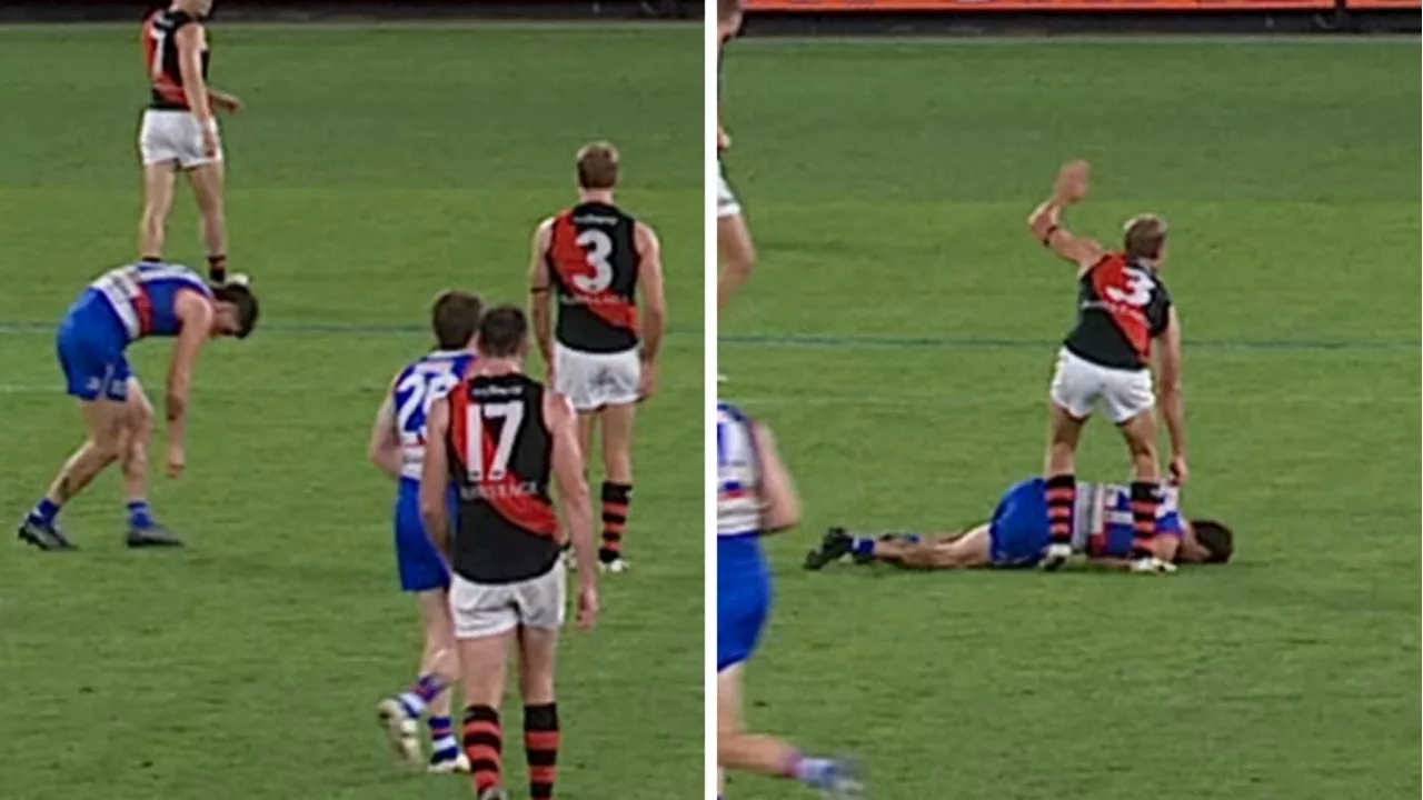 ‘That is troubling’: Scary moment Dogs star collapses... then plays on