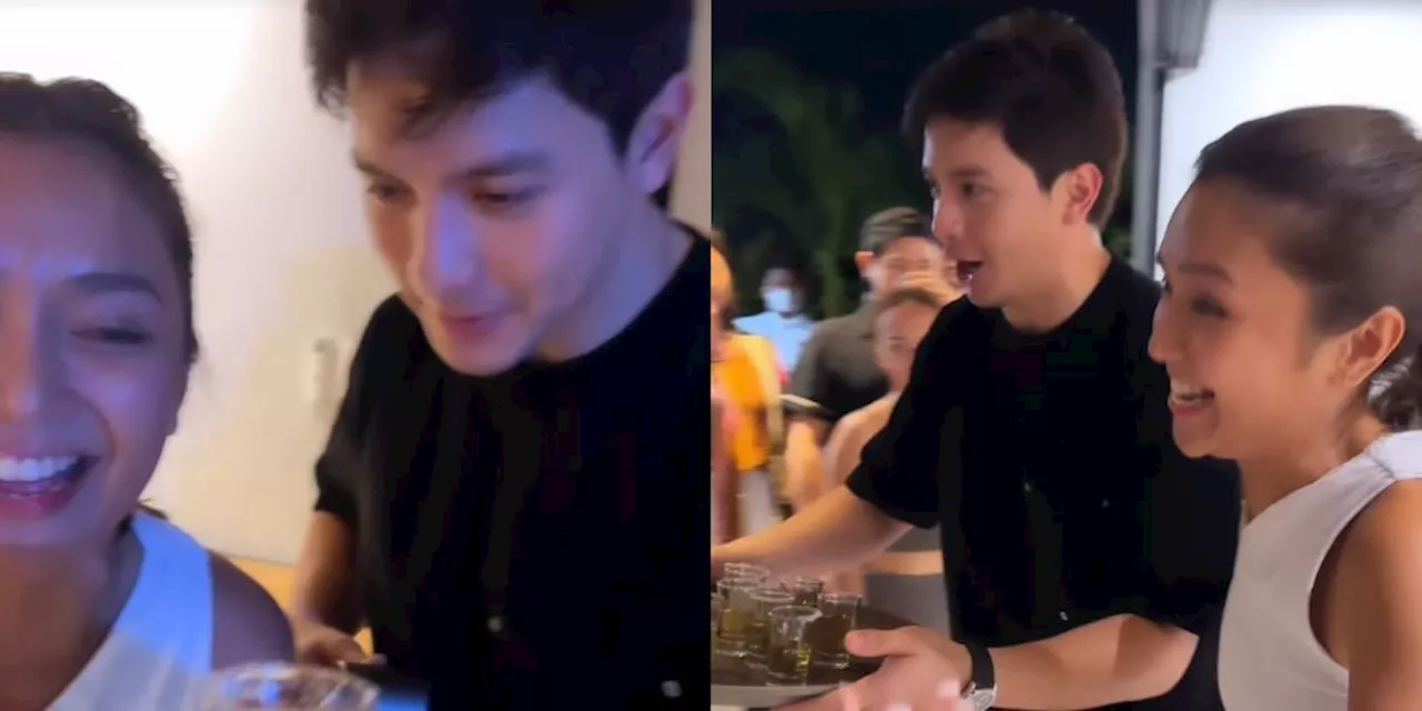 Alden Richards attends Kathryn Bernardo’s housewarming party