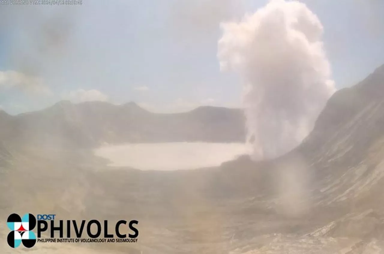 PHIVOLCS records four phreatic eruptions from Taal Volcano on Friday