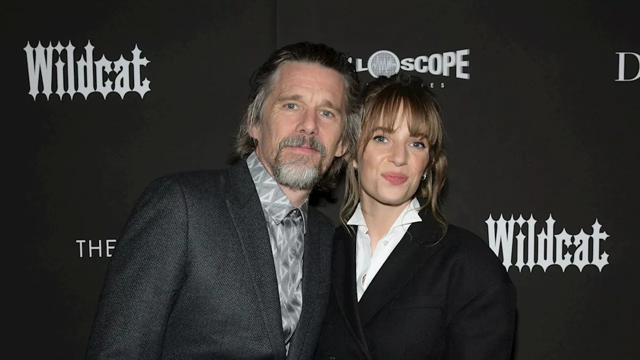 Ethan Hawke makes rare appearance with famous lookalike daughter Maya