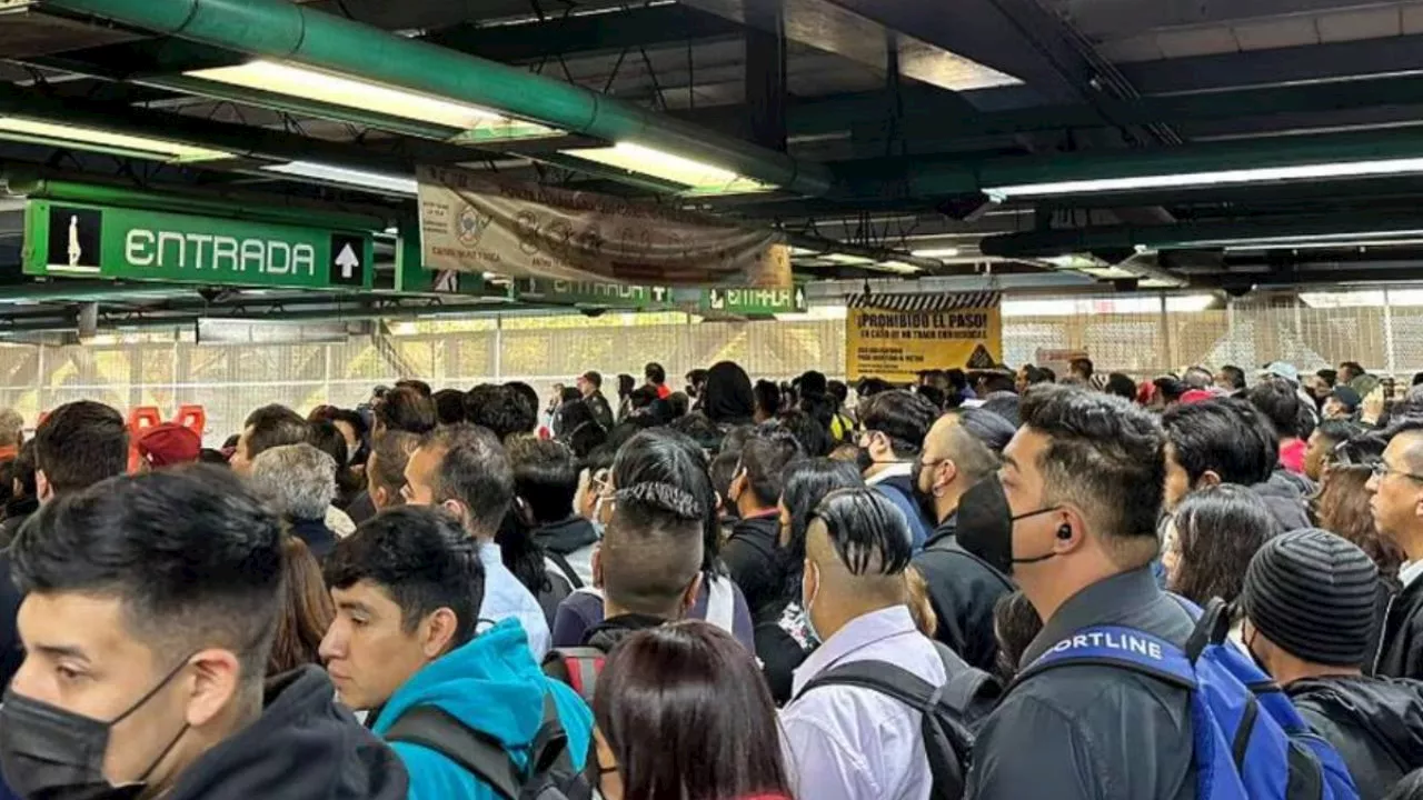 Rezagos en el servicio de trenes en la Línea B del Metro de la CDMX