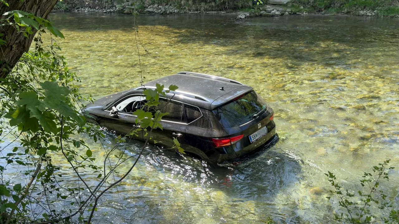 Aufmerksamer Passant rettet Unfalllenker aus Fluss