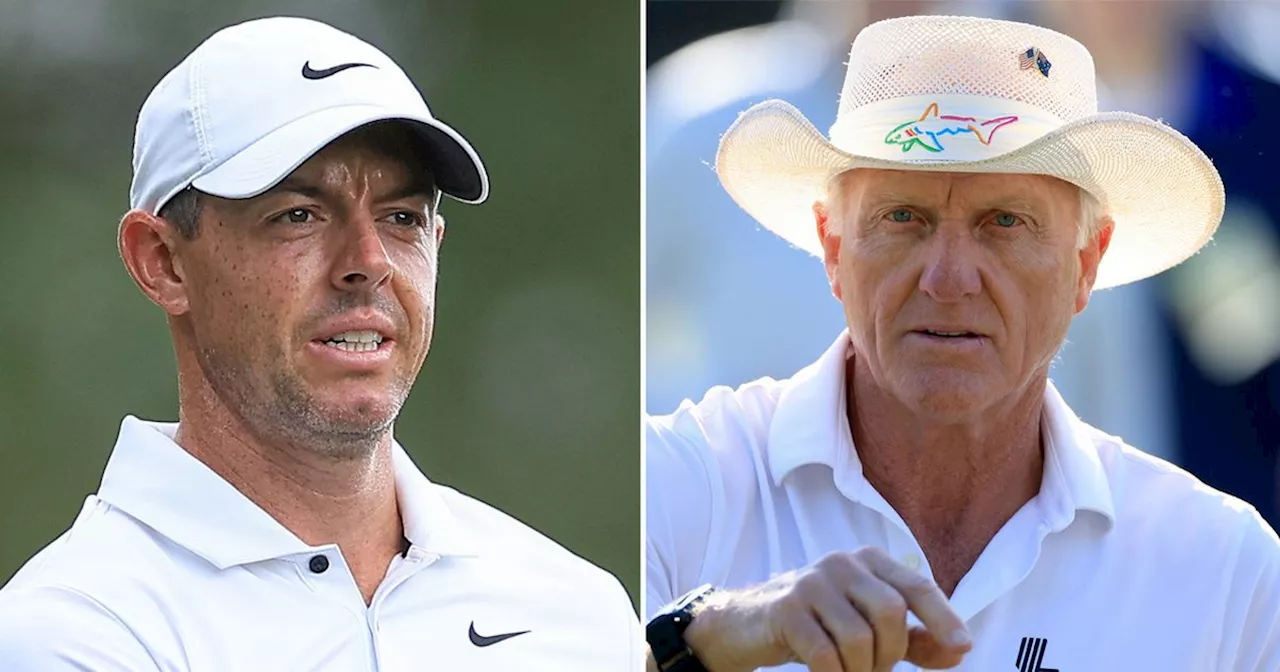 LIV Golf chief Greg Norman 'being awkward' around Rory McIlroy at Masters