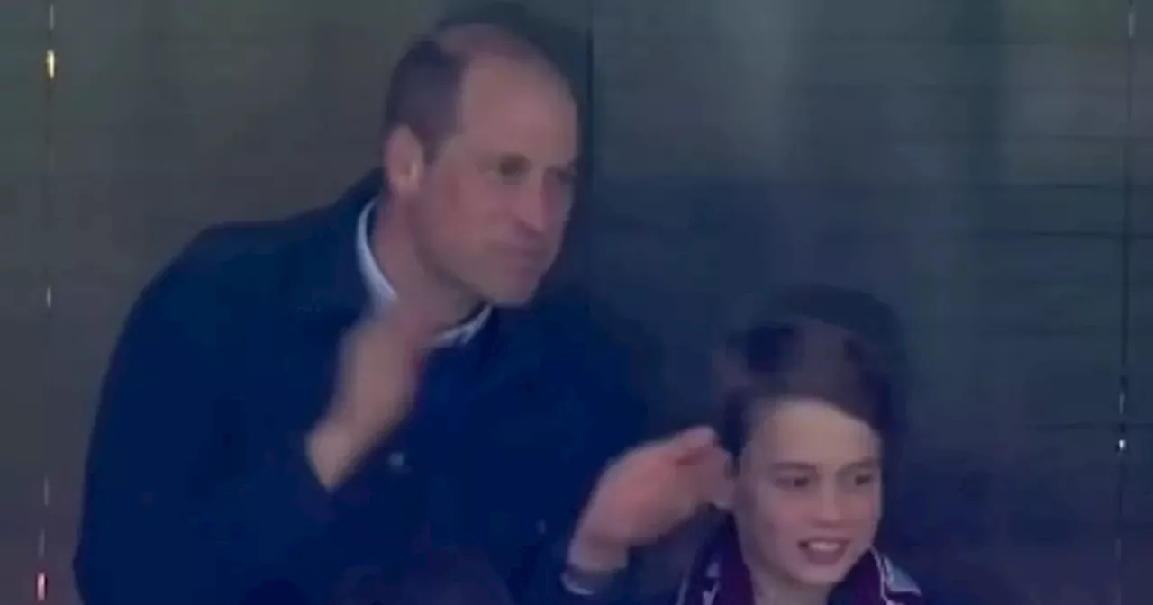 Prince William and Prince George Enjoy Father-Son Outing at Aston Villa Match