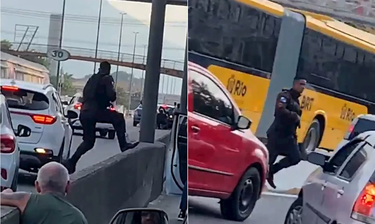 Polícia Militar impede roubo de carga de caminhão de biscoito na Avenida Brasil