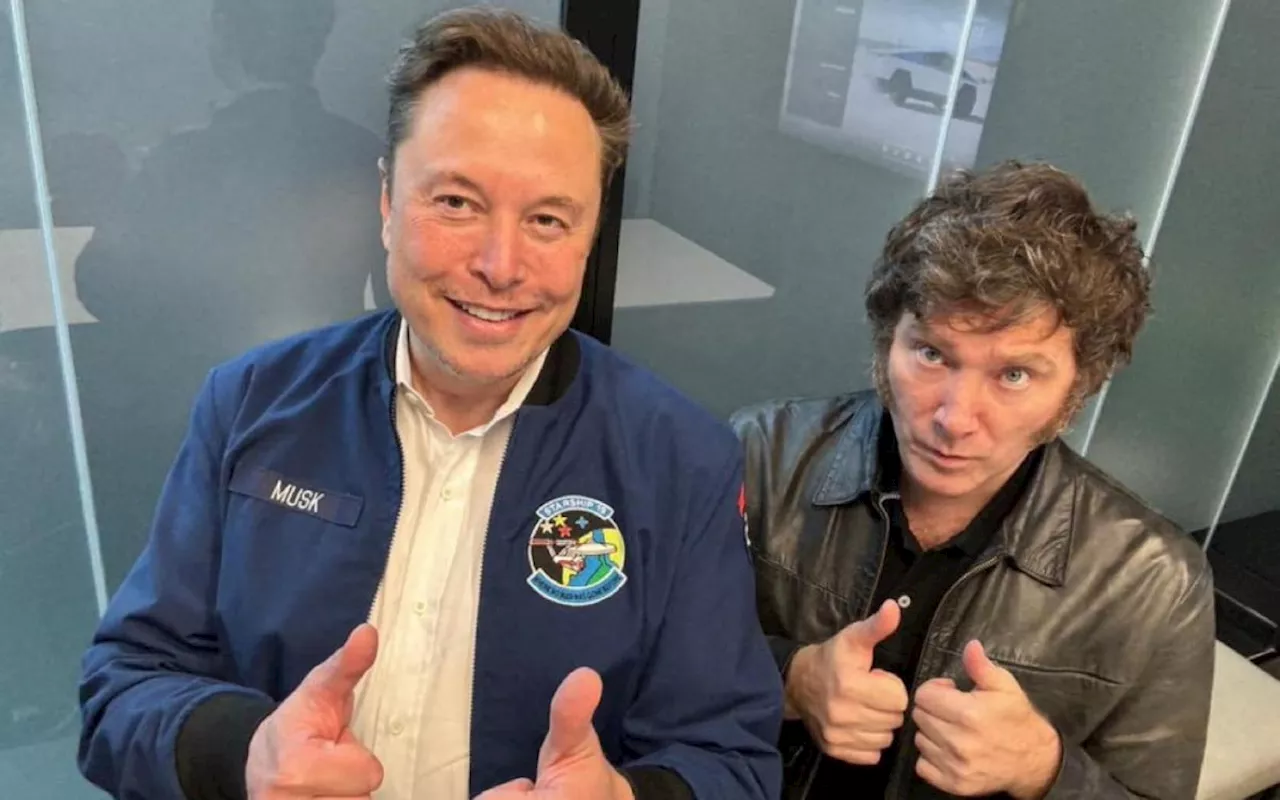 Milei oferece a Elon Musk 'a ajuda que precisar' no embate com o STF