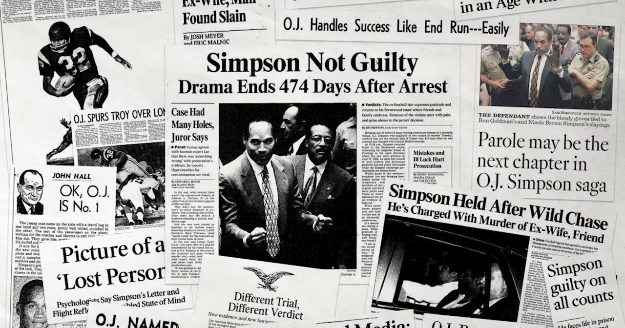 The story of O.J. Simpson's life, told in Los Angeles Times headlines