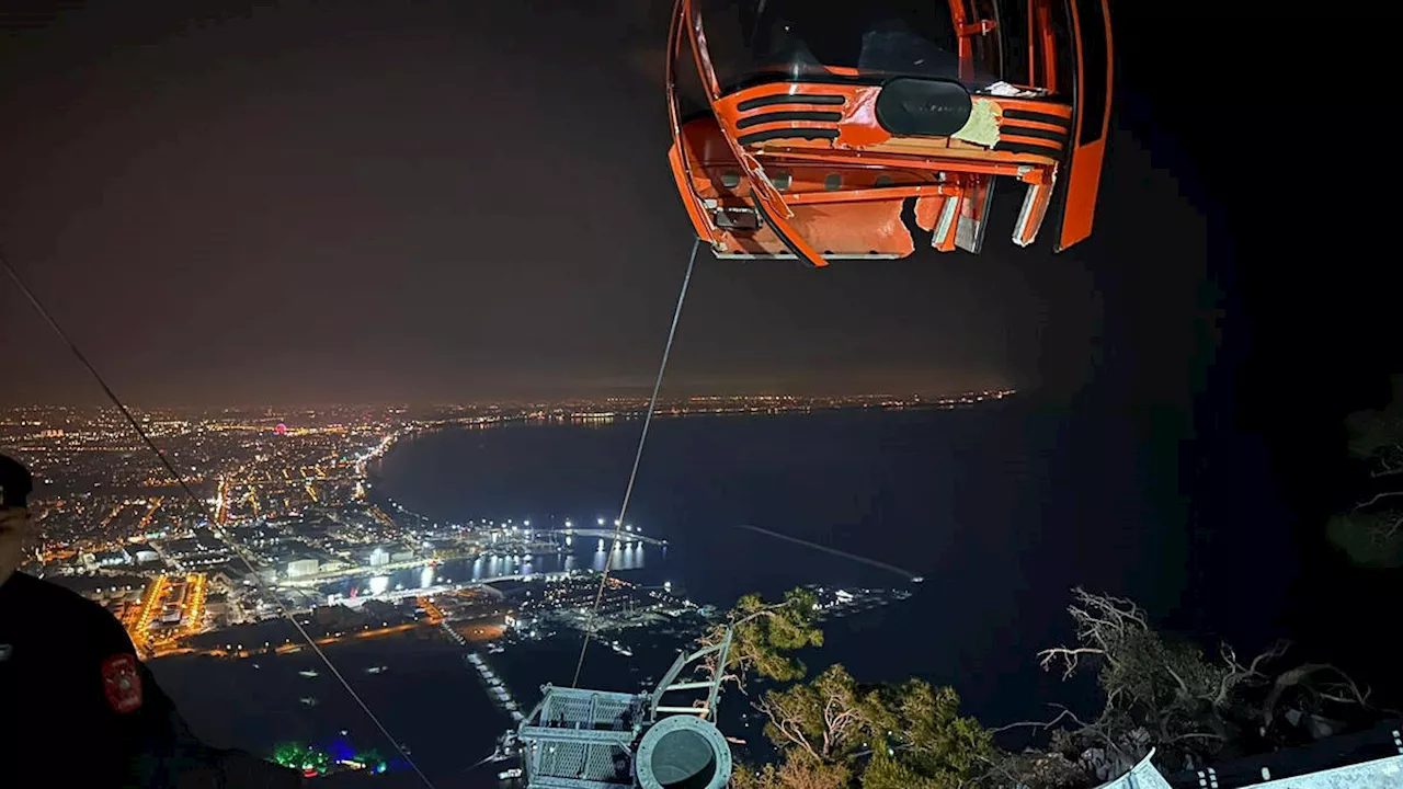 One dead and seven injured as cable car bursts open in Turkey, sending passengers plummeting to ground