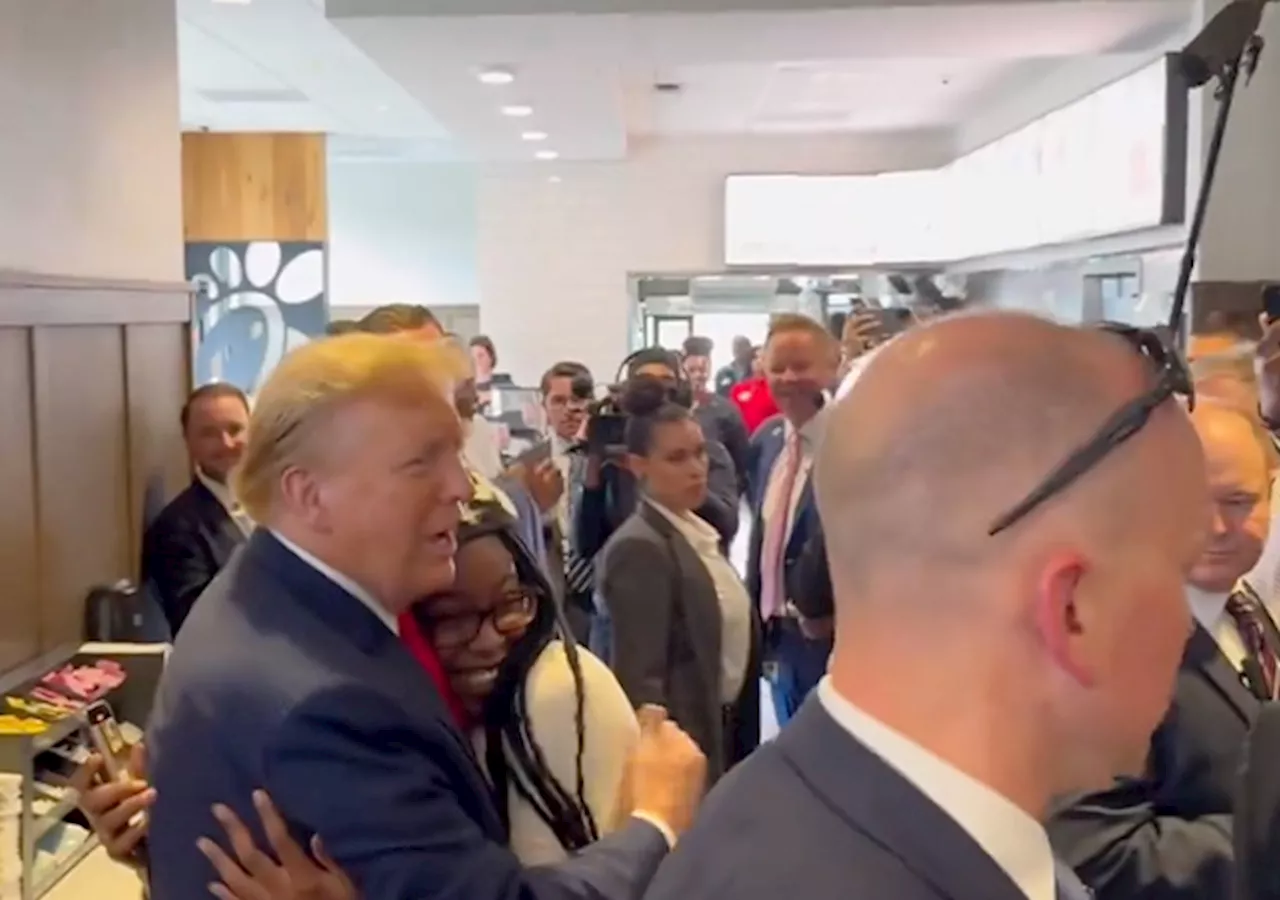 Former President Donald Trump Makes Surprise Visit to Local Chick-fil-A