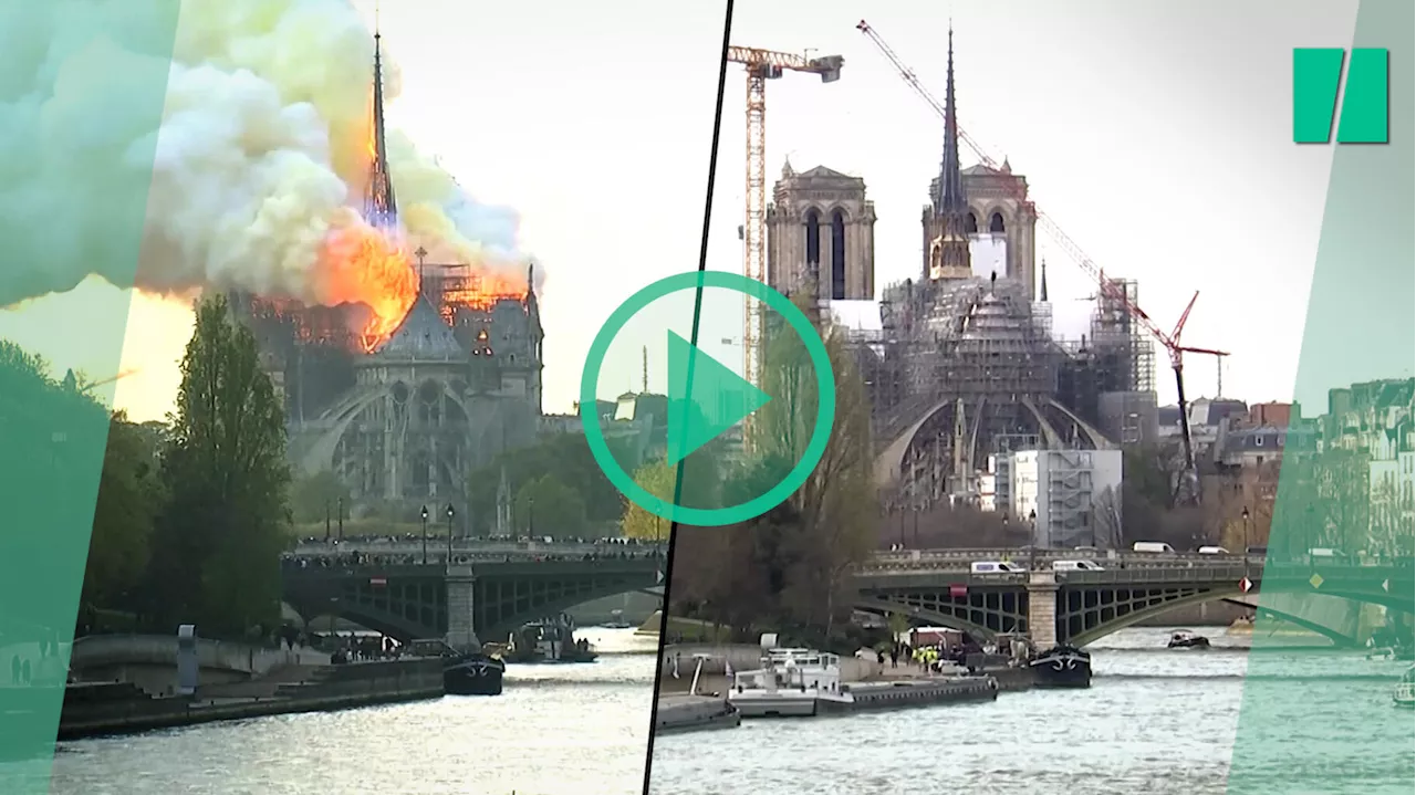 Notre-Dame de Paris : les images de l’avant-après, cinq ans après l’incendie dévastateur