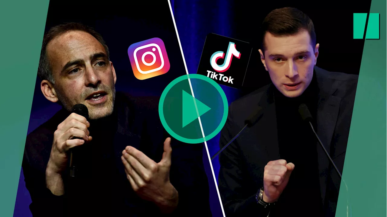 Pour Jordan Bardella et Raphaël Glucksmann, les européennes se jouent aussi sur Instagram et TikTok