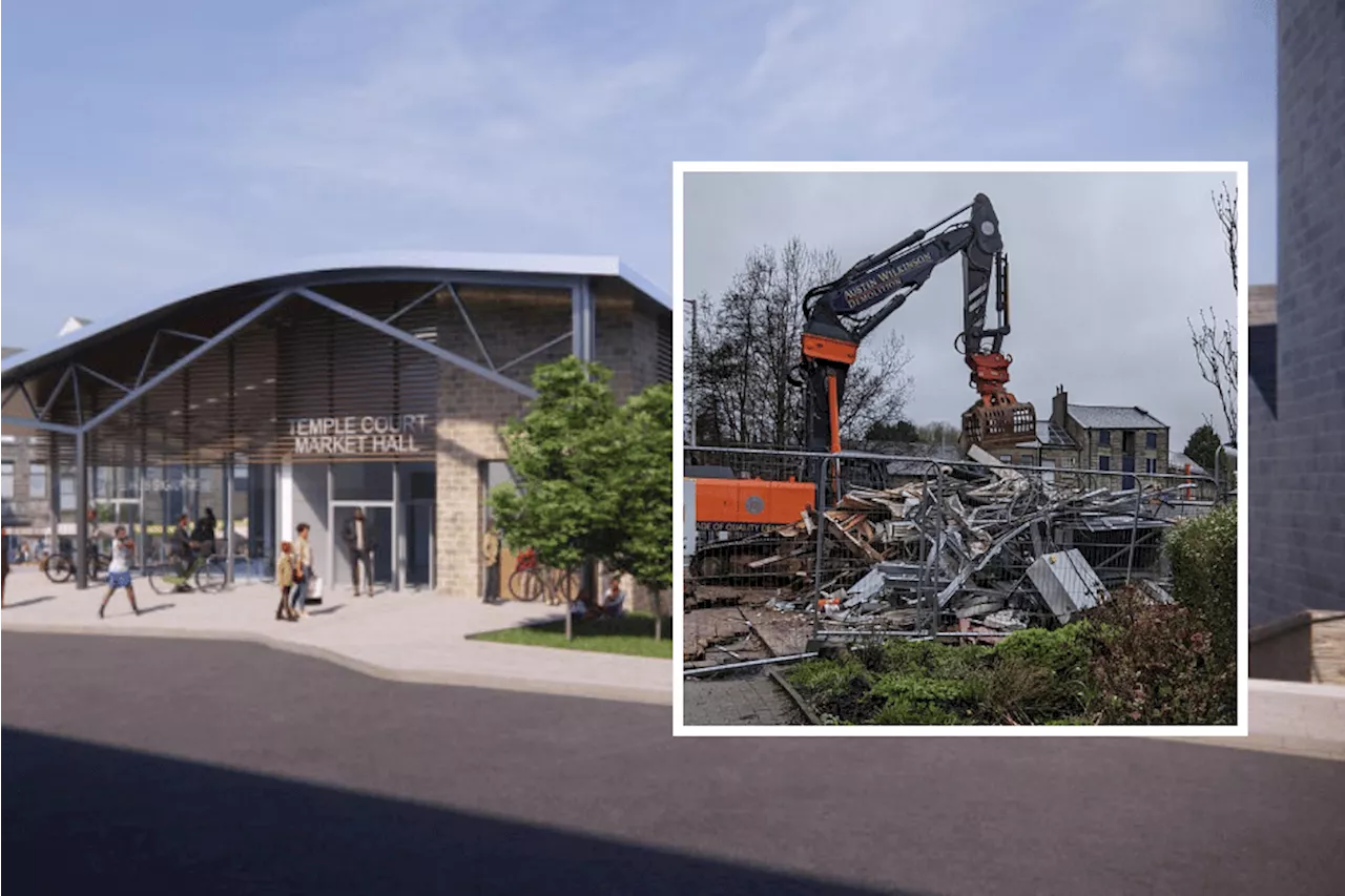 Work on Haslingden and Bacup market refurbishments is well underway in Rossendale