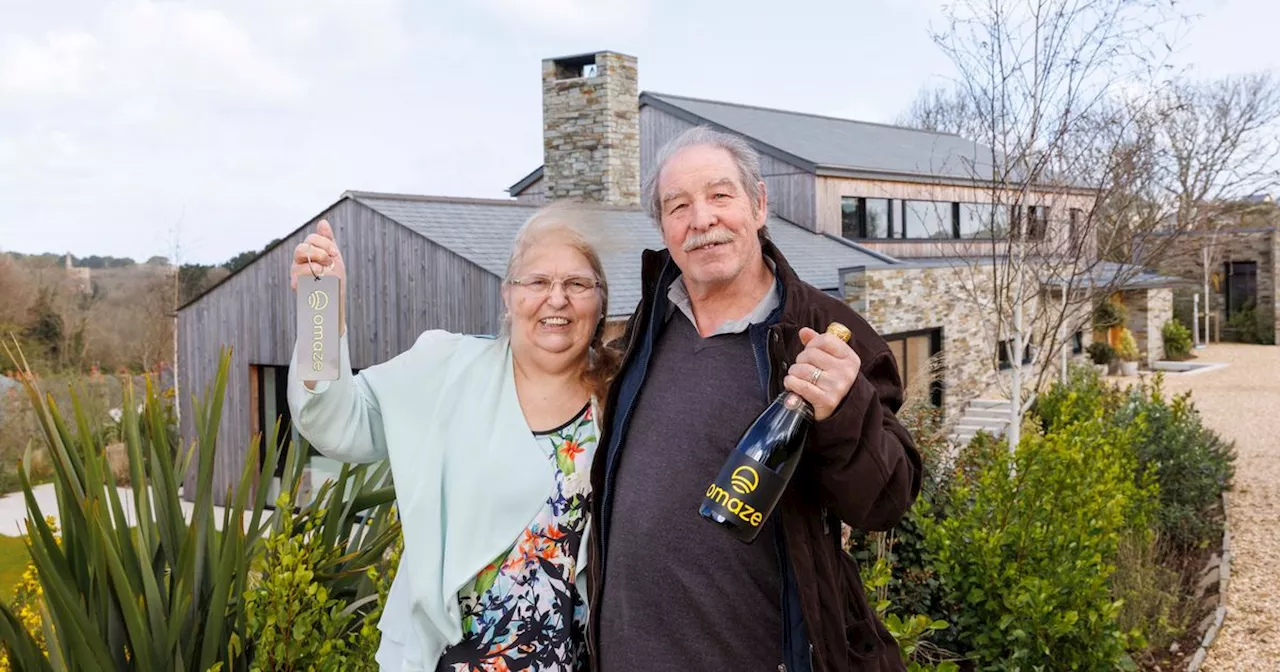 Dinner lady, 73, wins stunning £3million coastal home in £10 prize draw